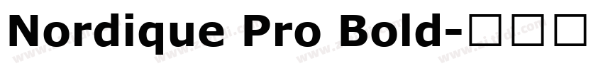 Nordique Pro Bold字体转换